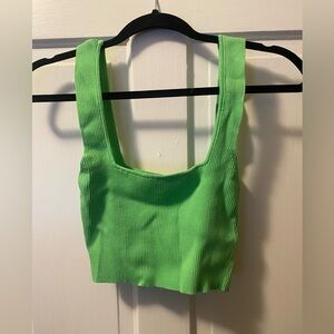 Bright Green Zara Crop Top